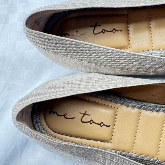 Me Too Women's Taupey Suede Pointed Toe Reign Flats - Picture 6 of 9